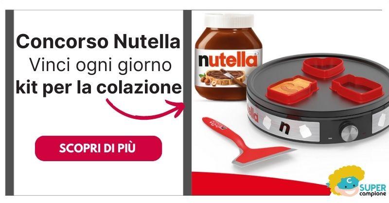 Nutella: vinci ogni giorno kit per la colazione Nutella: vinci ogni giorno kit per la colazione