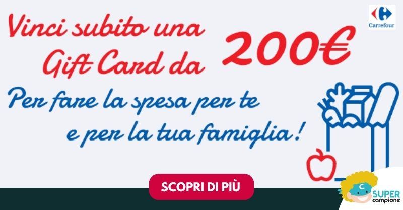 Carrefour: vinci un buono spesa da 200€