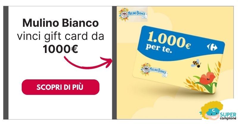 Mulino Bianco: vinci 15 gift card da 1.000€