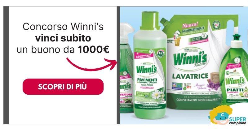 Concorso Winni’s: vinci subito buoni da 1.000€