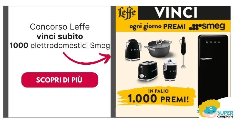 Concorso Leffe: vinci 1.000 elettrodomestici SMEG