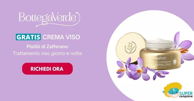 Omaggio Bottega Verde: crema viso Pistilli di Zafferano