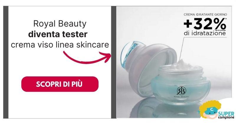 Diventa tester creme viso Royal Beauty Diventa tester creme viso Royal Beauty