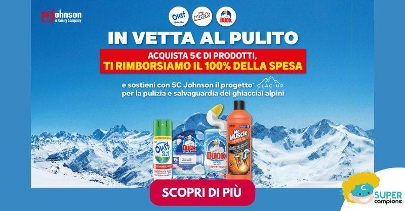 Cashback: Ricevi 5€ di rimborso su grandi marchi Duck, Mr.Muscle e Oust Cashback: Ricevi 5€ di rimborso su grandi marchi Duck, Mr.Muscle e Oust