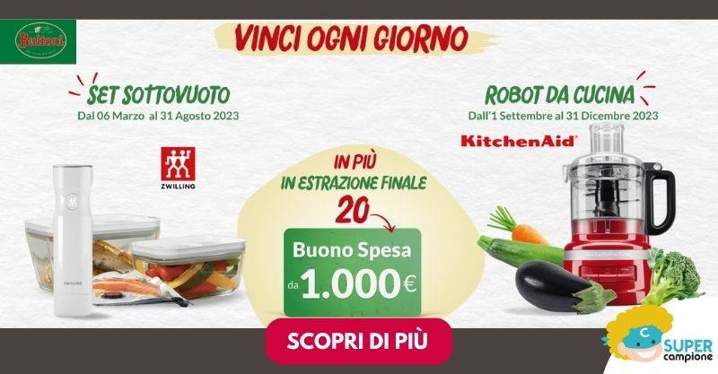 Buitoni: vinci set sottovuoto, Kitchen Aid e 20 buoni spesa