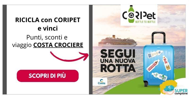 Vinci voucher Costa Crociere con Coripet