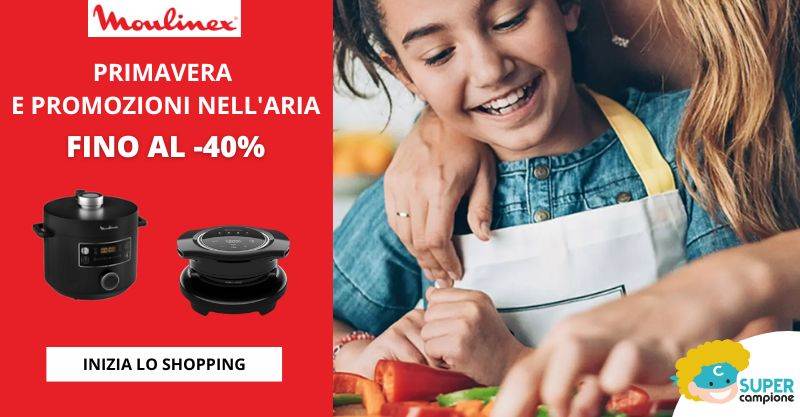 Moulinex: approfitta degli sconti di primavera del 40%