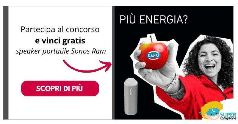 Mele Kanzi: vinci gratis ogni giorno speaker bluetooth Mele Kanzi: vinci gratis ogni giorno speaker bluetooth