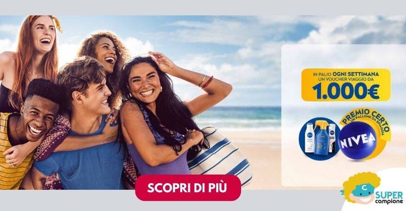 NIVEA: vinci 22 voucher vacanza da 1.000€