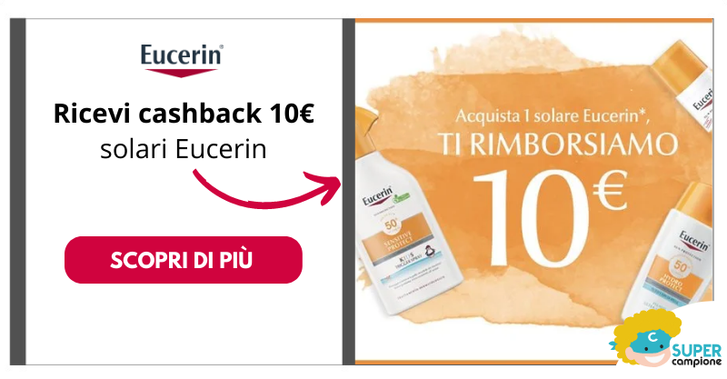 Cashback Solari Eucerin: ricevi 10€ di rimborso sicuro