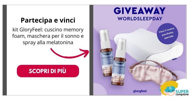 GloryFeel: vinci gratis cuscino in memory foam GloryFeel: vinci gratis cuscino in memory foam