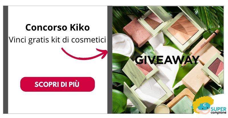 Kiko: vinci gratis set cosmetici da 180€ Kiko: vinci gratis set cosmetici da 180€
