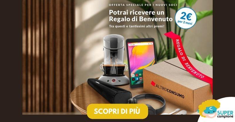 Altroconsumo: ricevi un regalo di benvenuto