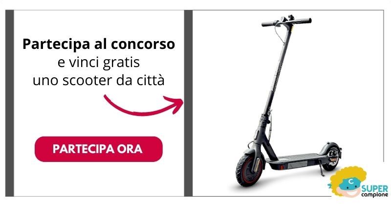 Partecipa al concorso e vinci uno scooter da città