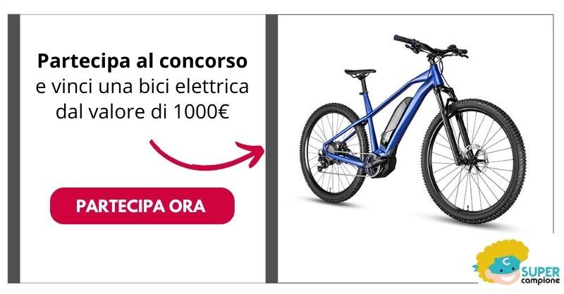 Vinci oggi una bicicletta elettrica