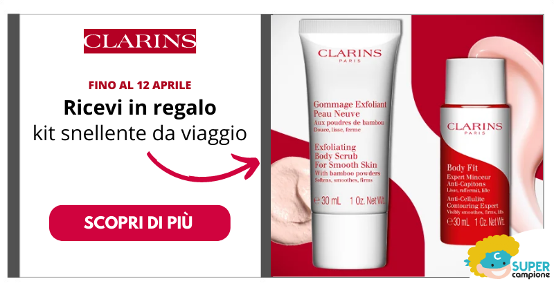 Clarins ti regala kit snellente da viaggio