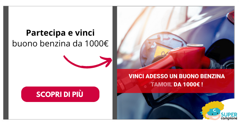 Vinci un buono benzina Tamoil da 1000€