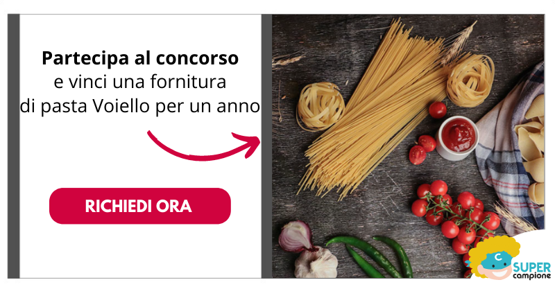 Vinci gratis una fornitura di pasta Voiello per un anno
