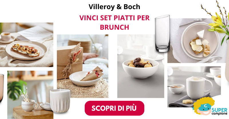 Vinci gratis set Villeroy & Boch da brunch Vinci gratis set Villeroy & Boch da brunch