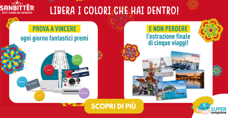 Concorso Sanbitter: vinci tanti premi e 5 viaggi Concorso Sanbitter: vinci tanti premi e 5 viaggi