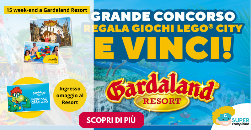 Lego: vinci biglietto per Gardaland e un soggiorno per 4 persone Lego: vinci biglietto per Gardaland e un soggiorno per 4 persone