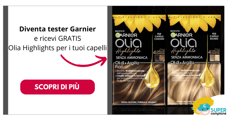 Diventa tester Garnier Olia Highlights per capelli biondi o castani Diventa tester Garnier Olia Highlights per capelli biondi o castani