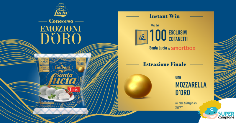 Concorso Galbani “Santa Lucia emozioni d’oro”: vinci 100 smartBox