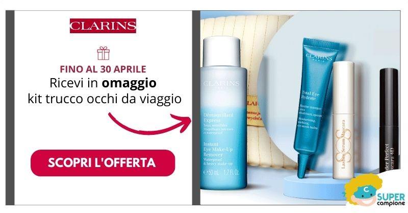 Clarins ti regala kit trucco occhi da viaggio