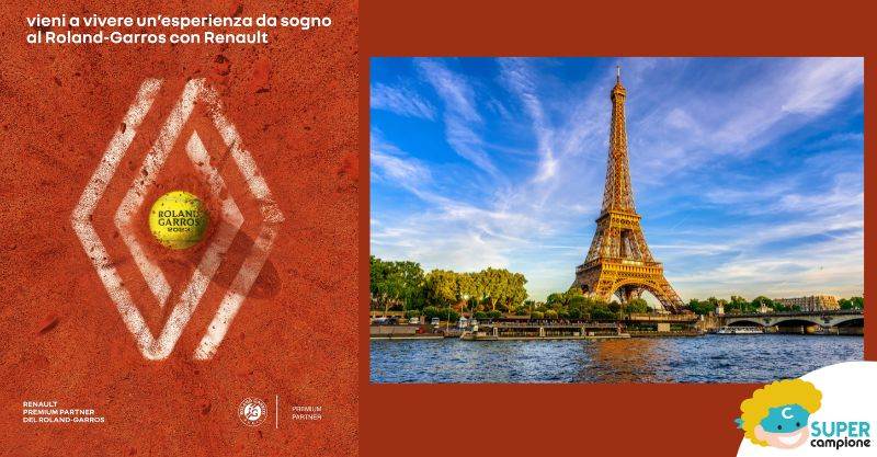 Renault: vinci GRATIS soggiorno a Parigi e ingresso al Roland Garros
