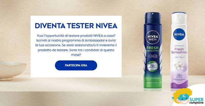 Diventa tester Nivea Deo Fresh Sensation Diventa tester Nivea Deo Fresh Sensation
