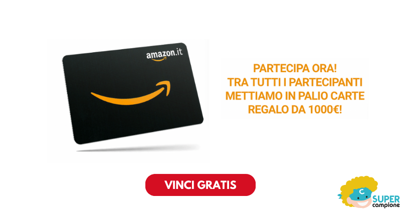 Vinci carte regalo Amazon da 1000€